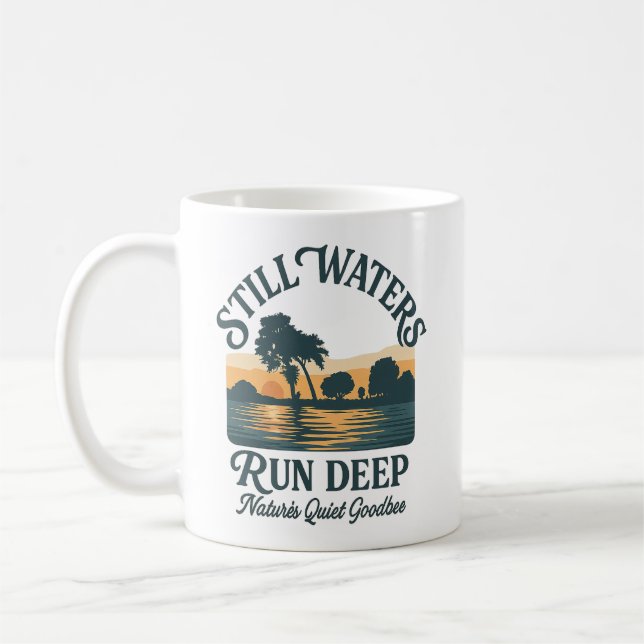 Mug Eaux Calmes Profondes – Paysage Naturel (Gauche)