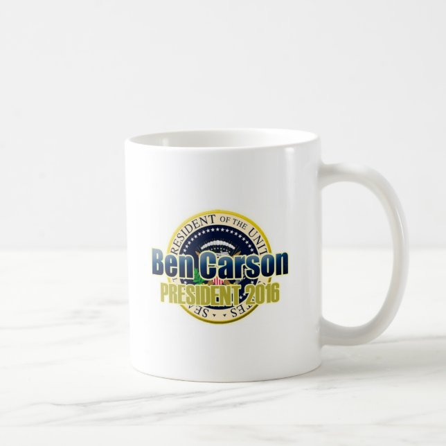 Mug Ébauche Benjamin Carson pour le président (Droite)