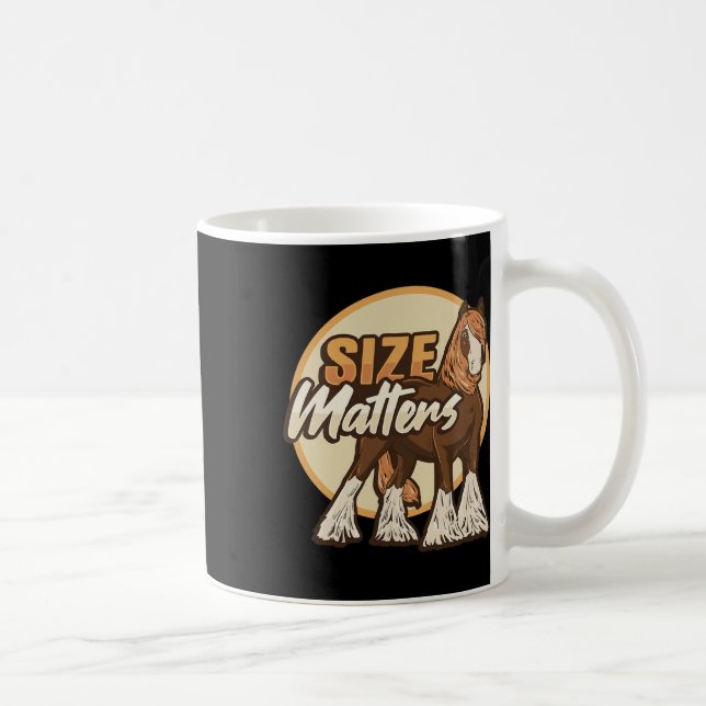 Mug Ébauche De Taille De Mème De Cheval S Conception P (Droite)