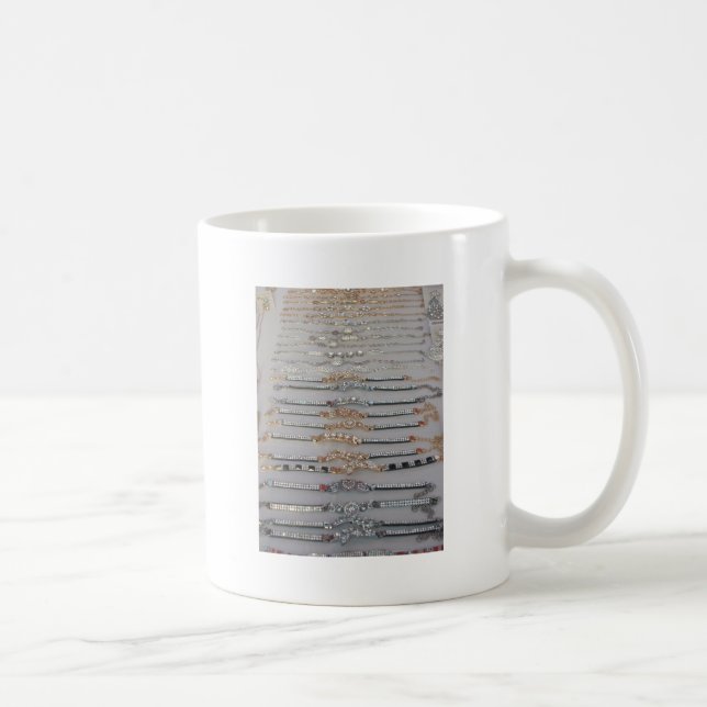 Mug Éblouissant Décoré Chaîne de Diamant Artwork Bijou (Droite)