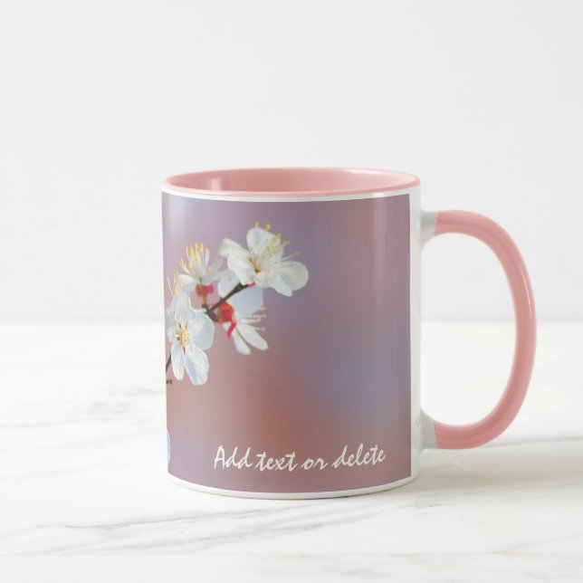 Mug Éblouissante floraison japonaise d'abricots (Droite)