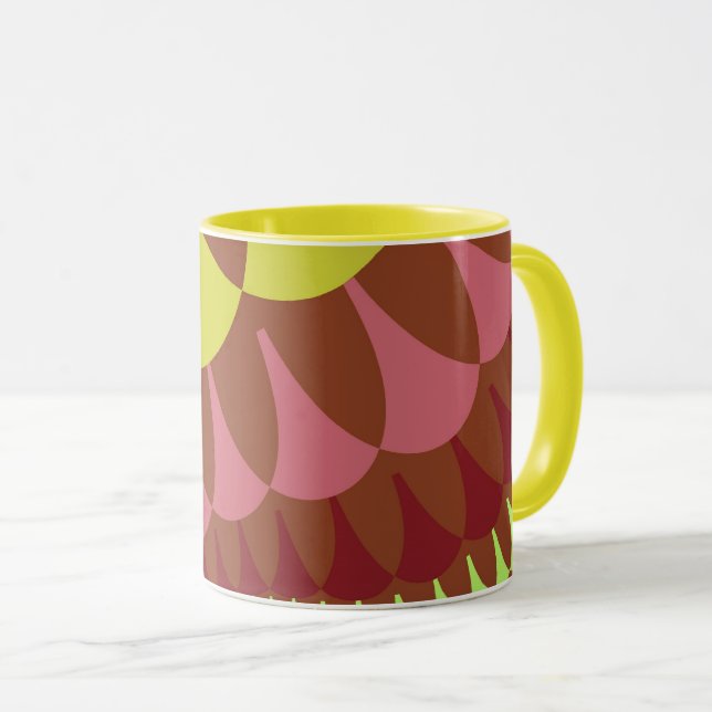 Mug Écaille rose et marron (Devant droit)