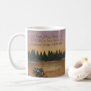 Mug Ecclesiastes 3:1 Bible Verse Paysage rustique