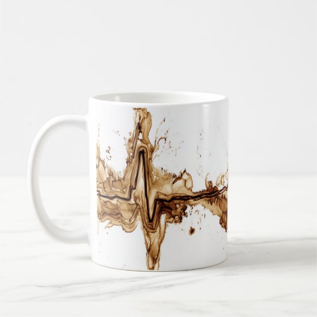 Mug ECG Coffee Stain Art Nuring (Gauche)