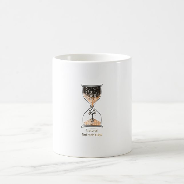 Mug Échanger des pixels contre des pétales - Sablier m (Centre)