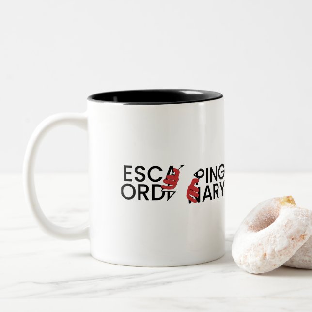 mug - Echapper ordinaire - Vivre extraordinaire (Avec donut)