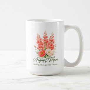 Mug Écharpe de maman fleur de naissance d'août inspira