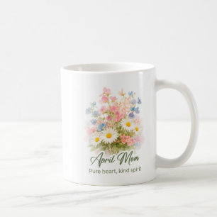 Mug Écharpe de maman fleur de naissance d'avril inspir