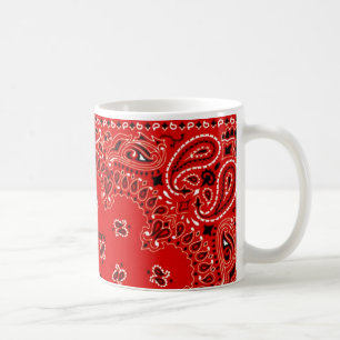 Mug Écharpe occidentale rouge de Bandana de BBQ