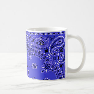 Mug Écharpe occidentale YourName de Bandana de Paisley