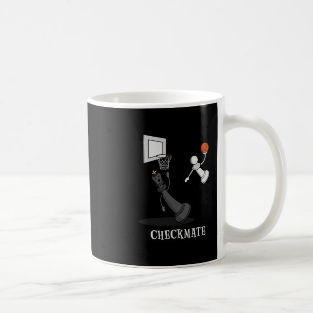 Mug Échec drôle de mat Échiquier de jeu Roi Pion  (Droite)