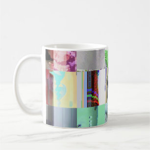Mug Échec du chargement de l'art abstrait en grille de