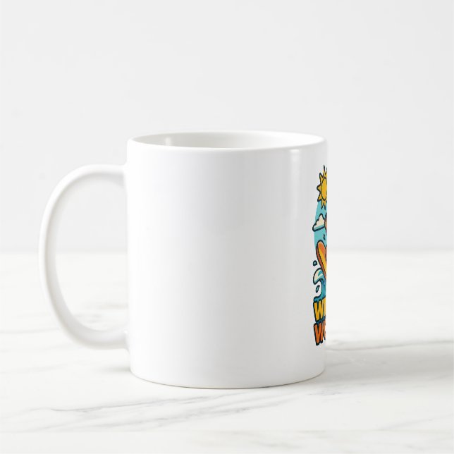 Mug Échec du Surf Wipeout Moai Chibi (Gauche)