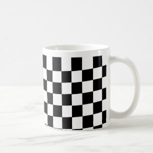 Mug Échecs à damiers à damiers race motif noir blanc