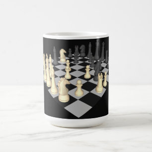 Mug Échecs avec morceaux d'échecs - Musique personnali