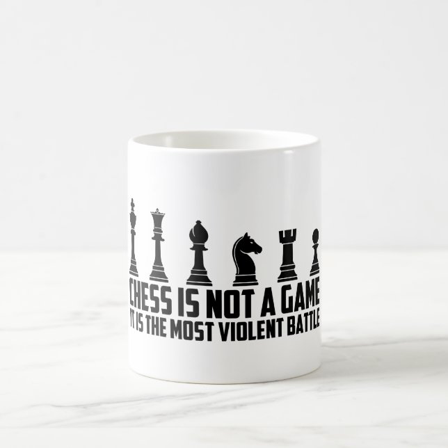 Mug Échecs ce n'est pas un jeu c'est une bataille (Centre)