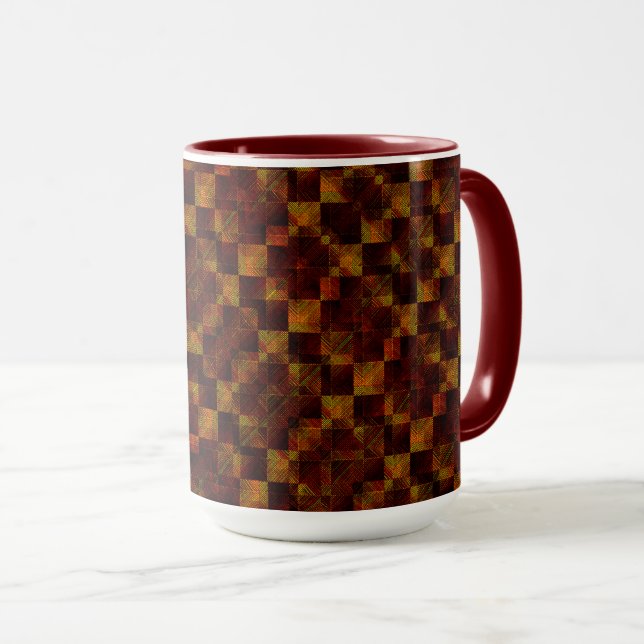 Mug Échecs déformés extrêmement sale de rouille ou vie (Devant droit)