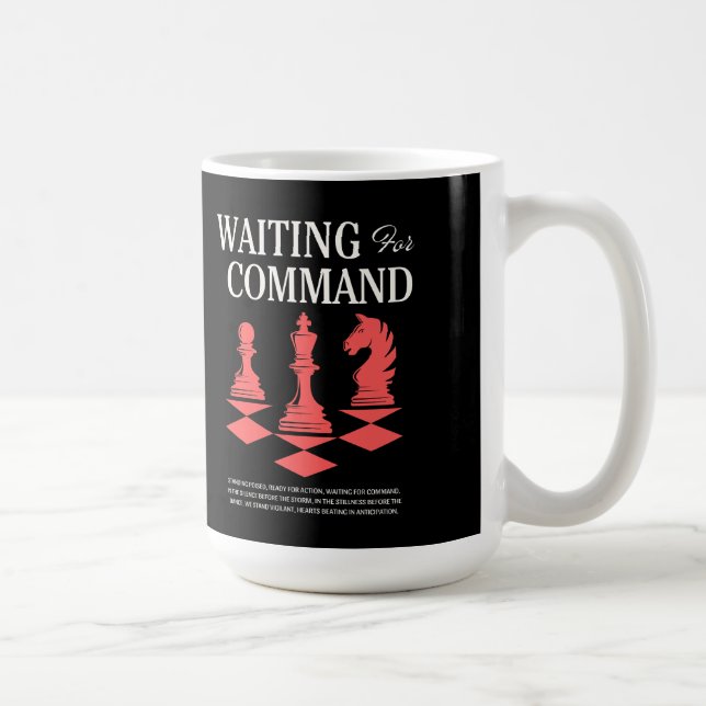 Mug Échecs En attente de commande Drôle de stratégie d (Droite)