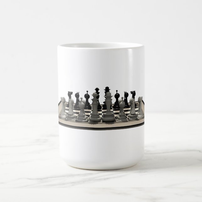 Mug Échecs et pièces d'échecs : (Centre)