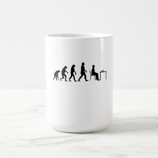 Mug Échecs - Évolution du joueur d'échecs (Centre)