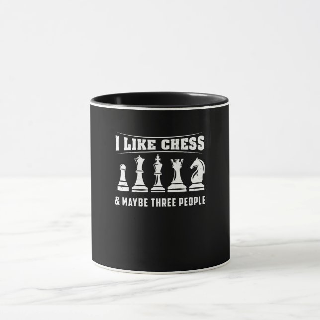 Mug Échecs - J'aime les échecs (Centre)