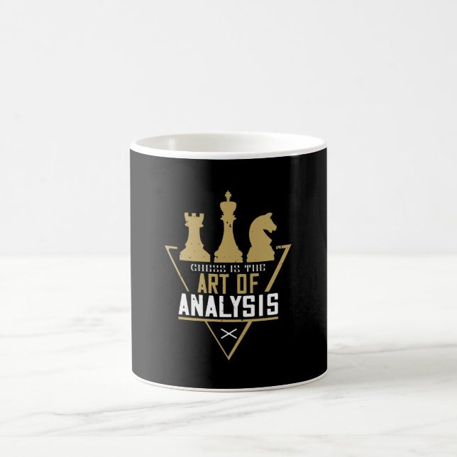 Mug Échecs - Les échecs sont l'art de l'analyse (Centre)