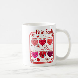 Mug Échelle de douleur Heart Candy Trauma Infirmière T