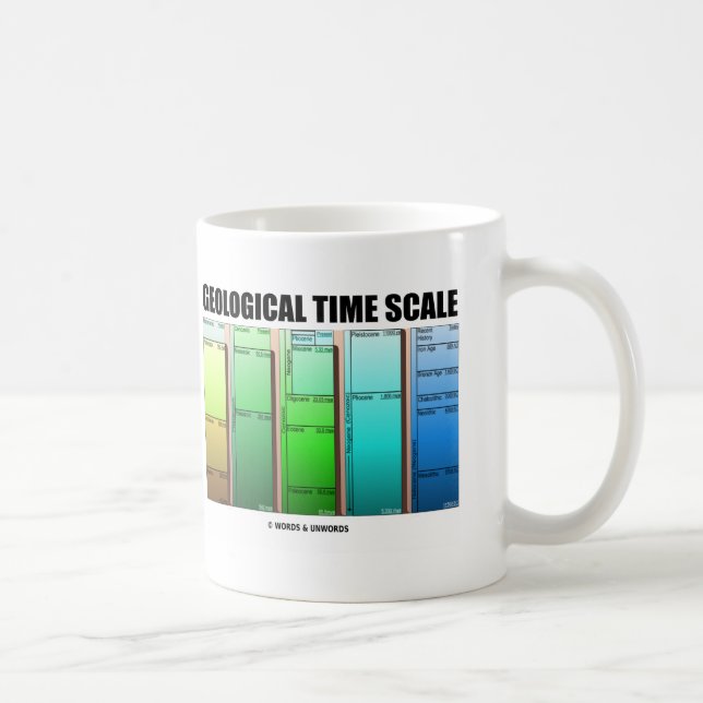 Mug Échelle de temps géologique (âge géologique) (Droite)