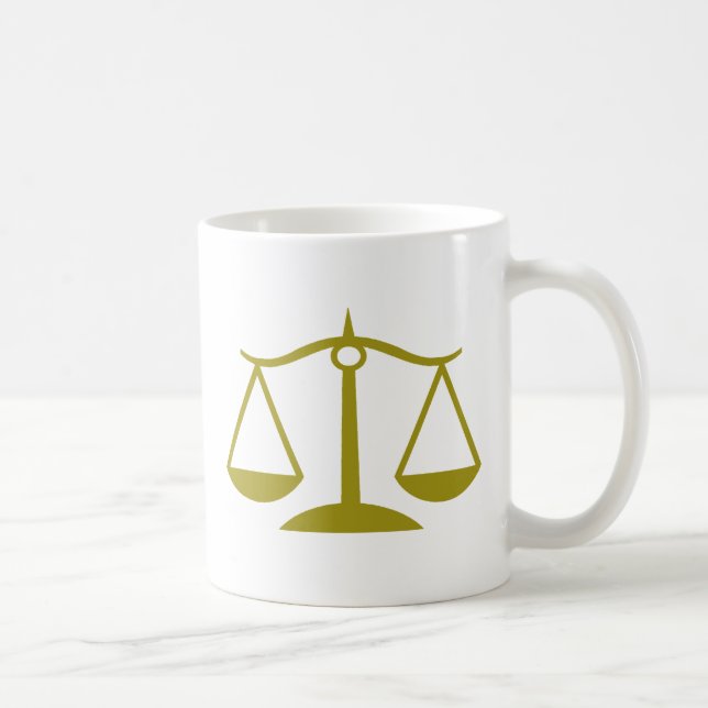 Mug Échelles de justice - or (Droite)