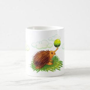 Mug echidna mignon de bande dessinée
