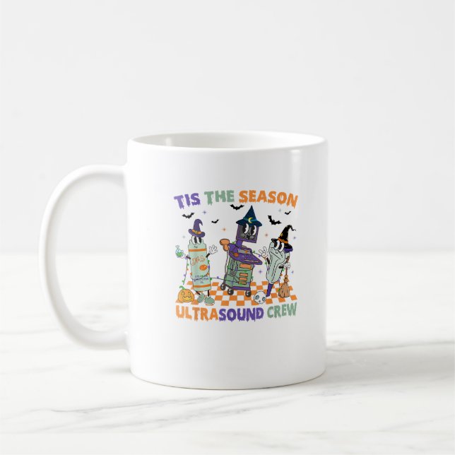 Mug Échographie Halloween Rétro C'est La Saison Ultras (Gauche)