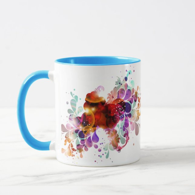 Mug Éclaboussure de couleur sauvage (Gauche)