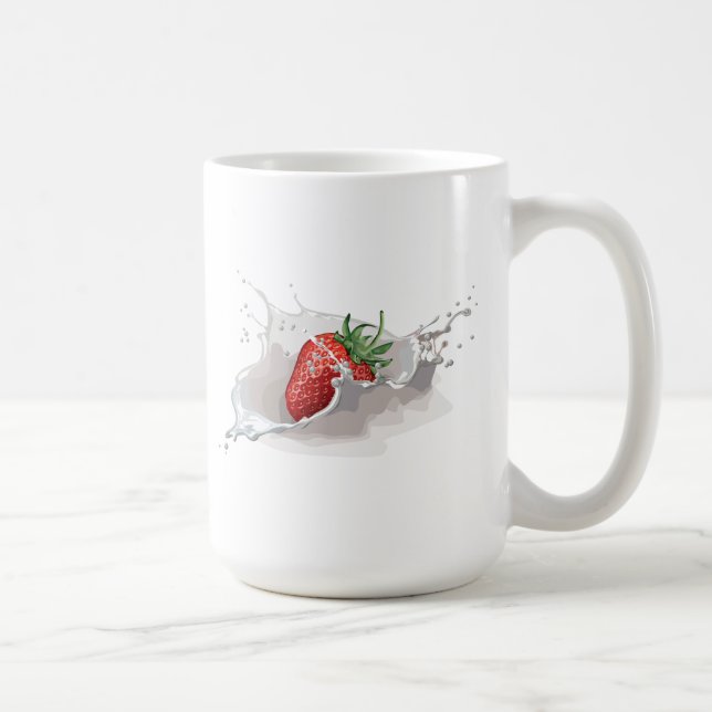 Mug Éclaboussure de fraise (Droite)