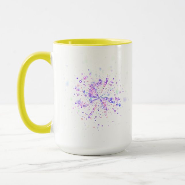 Mug Éclaboussure néon abstraite colorée (Gauche)