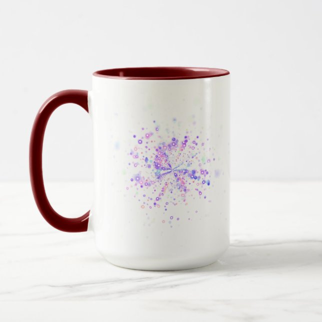 Mug Éclaboussure néon abstraite colorée (Gauche)