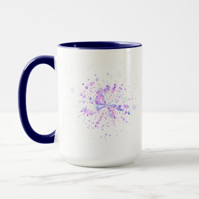 Mug Éclaboussure néon abstraite colorée (Gauche)