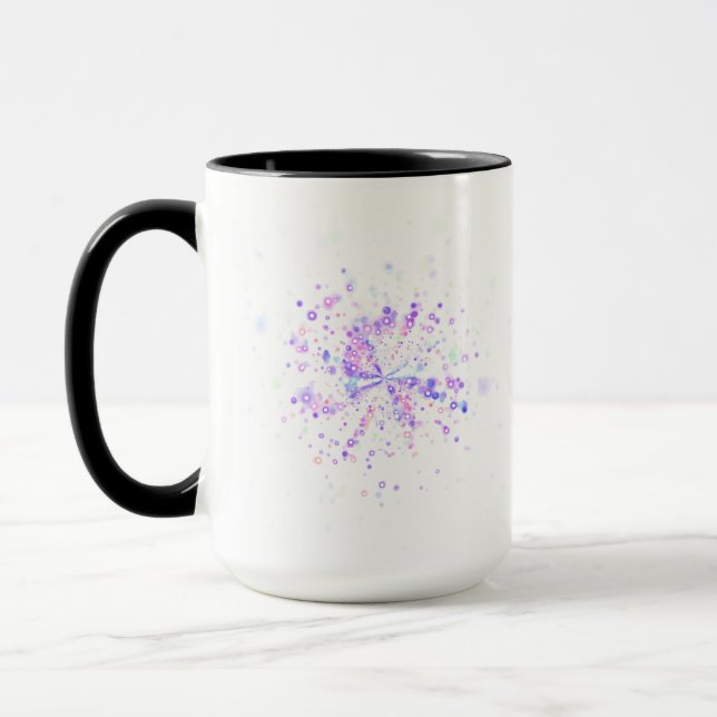 Mug Éclaboussure néon abstraite colorée (Gauche)