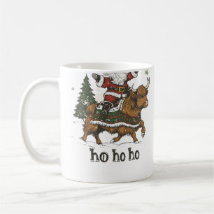 Mug Éclairage d'arbre de Noël féminin Père Noël chevau