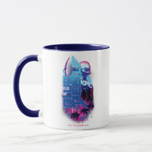 Mug Éclairage de la ville rétrovague de dendroctones b
