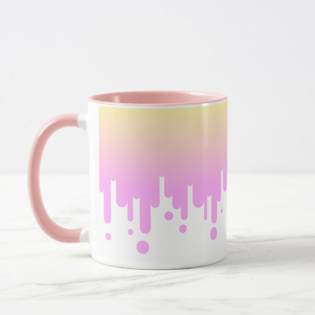 Mug Éclairage rose et jaune (Gauche)