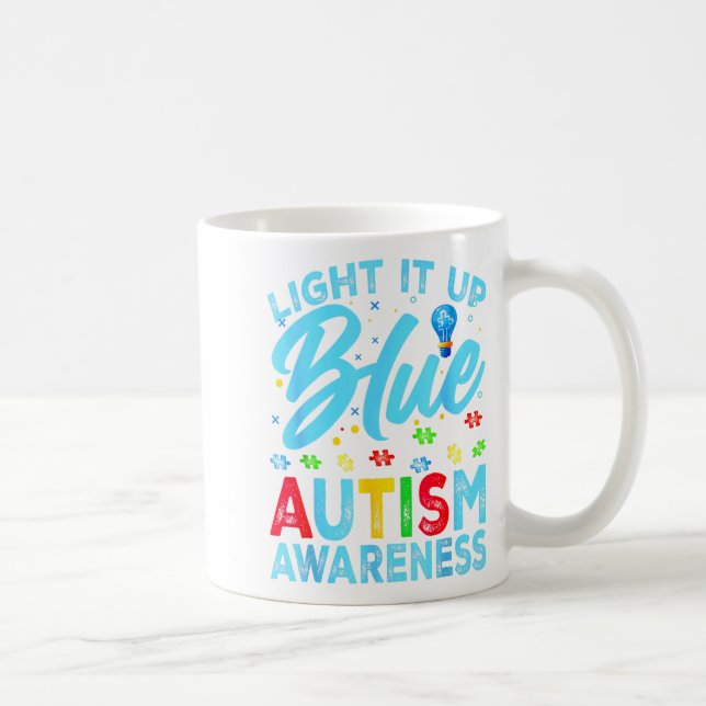 Mug Éclairez-le en bleu Journée de sensibilisation à l (Droite)