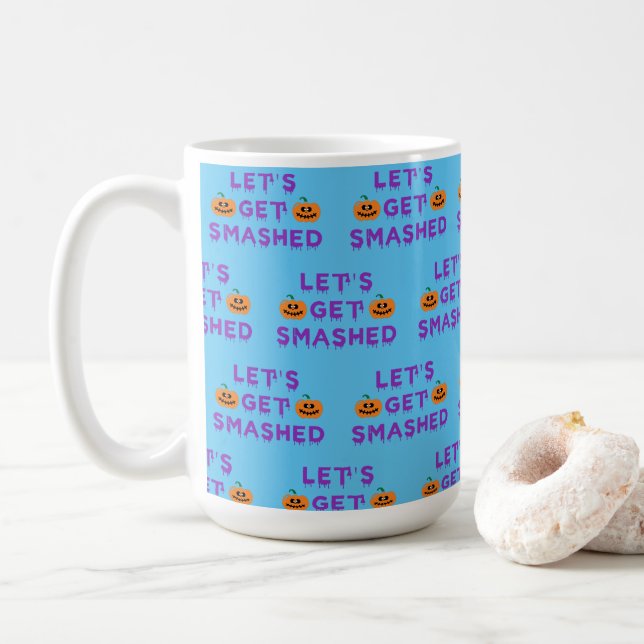 Mug Éclatons-Nous (Citrouilles) Violet (Avec donut)
