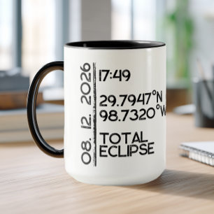 Mug Éclipse personnalisée 2026