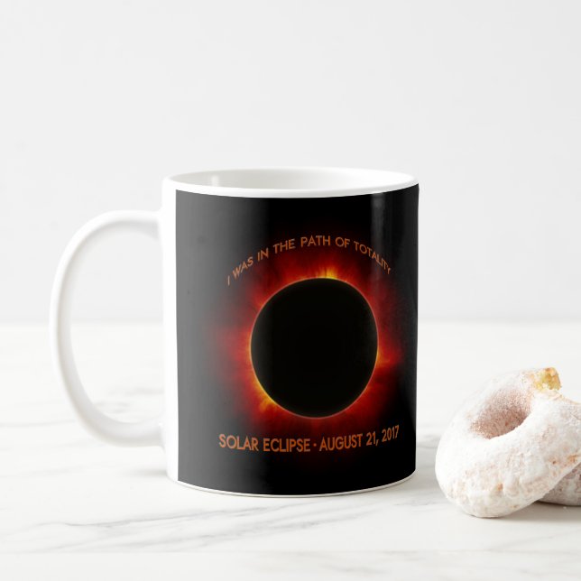 Mug Éclipse solaire (Avec donut)
