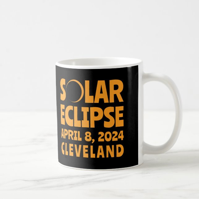Mug Éclipse solaire 2024 Cleveland Ohio (Droite)