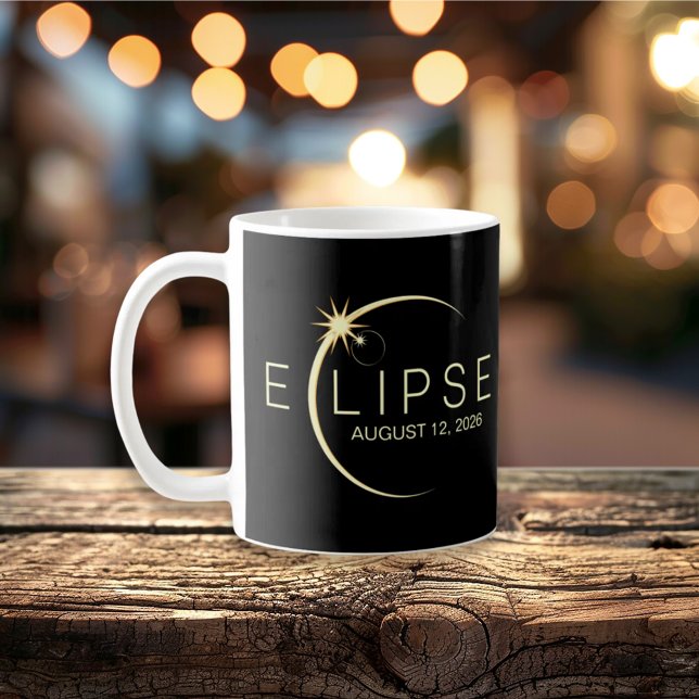 Mug Éclipse solaire Astronomie Événement 2026 (Solar Eclipse Astronomy Event 2026 Coffee Mug)