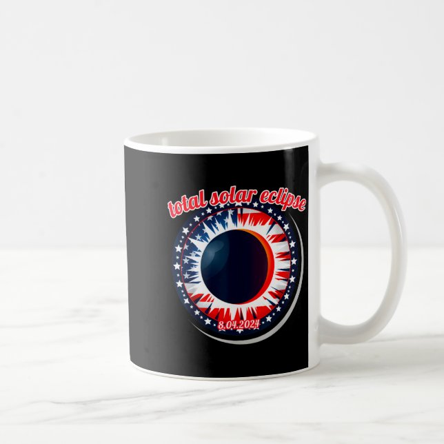 Mug Éclipse solaire d'Amérique Texas 4.8.24 éclipse so (Droite)