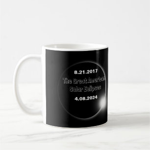 Mug Éclipse solaire double datée 2024 & 2017