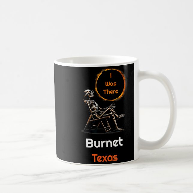 Mug Éclipse solaire drôle Burnet Texas là (Droite)