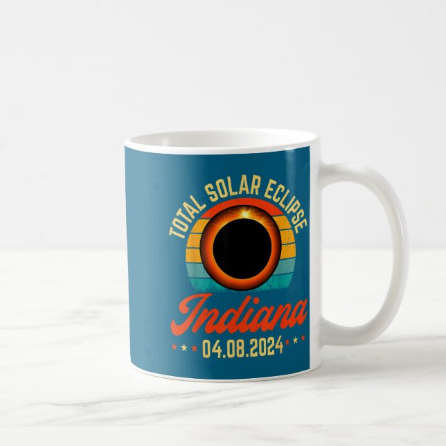 Mug Éclipse solaire Indiana Conception solaire totale (Droite)